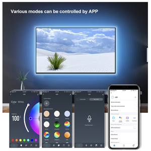 Tira de Luces <span class=keywords><strong>LED</strong></span> USB Tuya, Tira de Luces <span class=keywords><strong>LED</strong></span> Inteligente <span class=keywords><strong>Wifi</strong></span> <span class=keywords><strong>RGB</strong></span> Dreamcolor de 5 V <span class=keywords><strong>5050</strong></span>, Lámpara de Luz Direccionable Compatible con Alexa y Google para el Hogar - Product Image 3