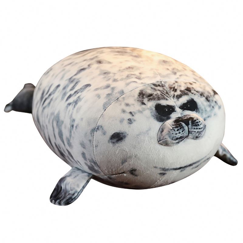 Custom Aquarium Toy Animals Shape Plush Stuffed Sea Animals Cute Plush Seal Pillow 30cm