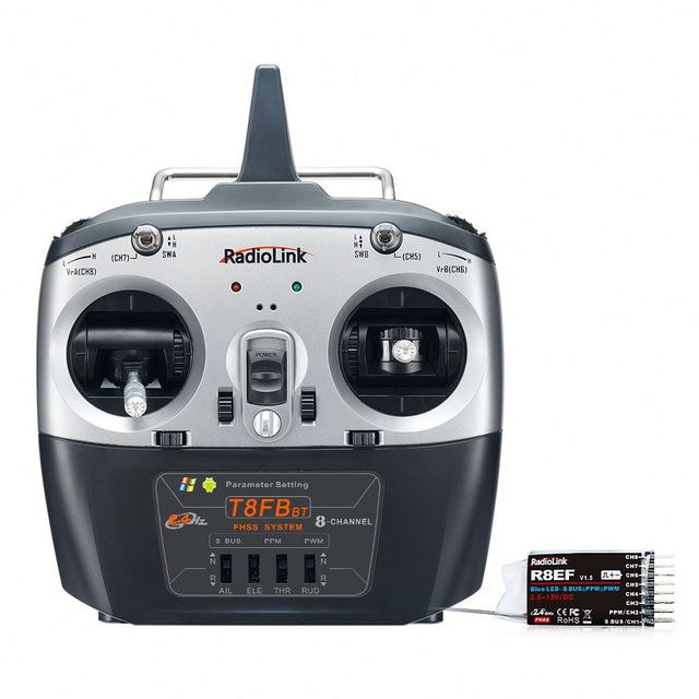 Radiolink T8FB BT 8-Channel 2.4G Plastic Radio Controller R8EF Receiver for FPV Drone Fixed Wing Airplane RC Parts