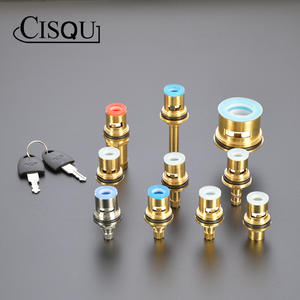 Robinet en laiton à double poignée avec cartouche en céramique à ouverture rapide, robinet à eau chaude et froide, cartouche de robinet - Product Image 2