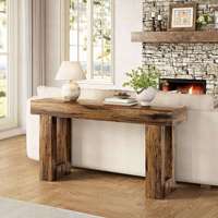 Table console moderne en bois d'ingénierie pour salon et couloir, mobilier de maison
