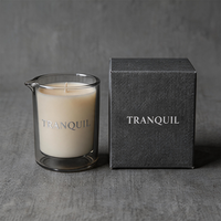 Vente en gros de pots à bougies vides uniques en verre ambré avec bec verseur pour bougies de massage, 8oz et 12oz, et de supports de bougies, en vrac