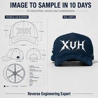 Gorra Trucker Azul Marino Estilo Y2K, Personalizable con Logotipo 3D, Gorra de Béisbol Gótica con Púas, Hip Hop, para Hombre y Mujer, MOQ 50, Muestra Rápida en 10 Días