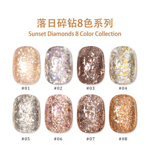 Miss Gooey OEM/ODM Ensemble de vernis à ongles en gel à paillettes marque privée vernis à gel scintillant sans Hema vernis à ongles Disco réfléchissant logo personnalisé - Product Image 6