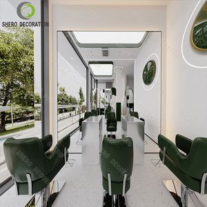 Modern Barber Shop <span class=keywords><strong>Furniture</strong></span> Sets Hair Beauty <span class=keywords><strong>Salon</strong></span> Nail Barber <span class=keywords><strong>Salon</strong></span> <span class=keywords><strong>Chair</strong></span> LED Espelho Shampoo <span class=keywords><strong>Chair</strong></span> Thai Massage Head Spa Bed - Product Image 3