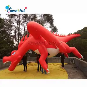 Oxford/PVC giant inflatable dragon decoration, air blown carton dragon toys