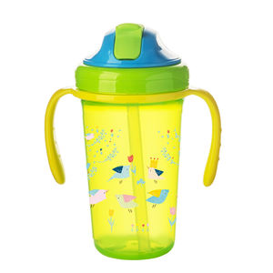<span class=keywords><strong>Tasse</strong></span> d'entraînement pour bébé OEM sans BPA de 300ml avec poignée anti-déversement <span class=keywords><strong>Tasse</strong></span> en PP <span class=keywords><strong>Bec</strong></span> souple et flexible à double poignée Conception de <span class=keywords><strong>bec</strong></span> de canard Biberon étanche - Product Image 3