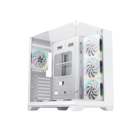 AntarcChill Custom ATX Full Tower Gaming Computer Pc Case With Clear Three Tempered Glass Gaming Computer Cabinet Case