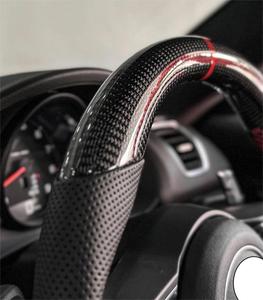 Volante de fibra de carbono mejorado para Porsche Panamera Cayenne 957 <span class=keywords><strong>Macan</strong></span> <span class=keywords><strong>2019</strong></span> 996 997 Cayman 987,1 997,2 991 991,1 - Product Image 6