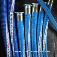 Tuyau composite flexible en PTFE avec raccord rapide Camlock pour le remplissage et le déchargement de fûts et de conteneurs chimiques