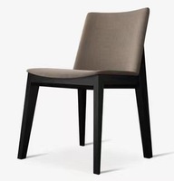 Chaises de salle à manger en bois massif, modernes et nordiques, légères et luxueuses, chaise de salle à manger décontractée avec dossier pour café et maison