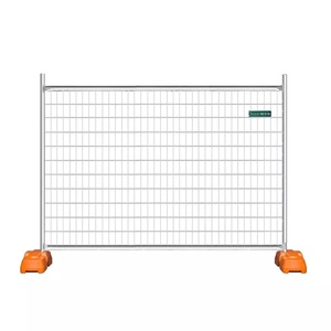 Panneaux de clôture temporaire australiens à prix abordable, soudés à la main, en fil galvanisé de haute qualité, durables, pour le contrôle des foules et la protection des routes - Product Image 1