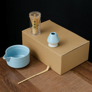 Juego de Té Matcha de Porcelana Estilo Japonés Japandi Hecho a Mano con Batidor, Tazón y Soporte para Batidor para Ceremonia del Té - Product Image 3