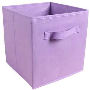 Foldable Cube Baskets  Fabric Storage Bins 6 Pack Fun Colored Durable Storage Cubes with Handles