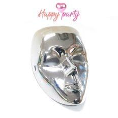 Happy Party Sexy Demi Masque Bronze (Argent) avec Cristal Dentelle Mousse de Soie EVA-pour Mascarade Occasions de Mariage de Noël - Product Image 1