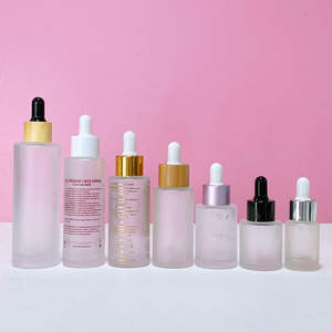 OEM New Design Cosmetic Skin Care Essential Oil 60ml Empty Clear Glass Dropper Bottles Free Sample Round Bottom Bottle - Product Image 4