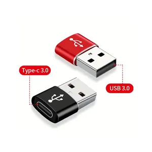 محول USB C Type C من أنثى إلى USB بمنفذ شحن ذكور محول بيانات OTG للهاتف المحمول