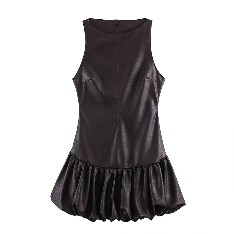Sexy Faux Leather Dresses - Elegant Clubwear for Women