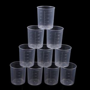Becher Graduati <span class=keywords><strong>in</strong></span> Plastica da 100 <span class=keywords><strong>ML</strong></span>, Contenitori per Liquidi, Tazze Graduata per Misurare e Mescolare Resina, Vernice Epossidica, Alimenti - Product Image 5