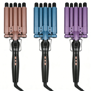 Rizador de Pelo Digital de 4 Barriles, 110-210°C, 16MM, 125W, Doble Voltaje, Ondulador con Pantalla LCD y Control Inteligente para Ajustar la Temperatura de Peinado - Product Image 3