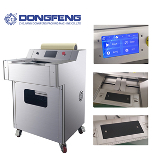 Machine d'emballage automatique de film étirable PE <span class=keywords><strong>pour</strong></span> aliments frais, vente directe usine, deux tailles au choix - Product Image 1