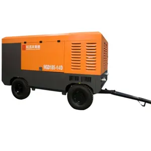 hongwuhuan group 14 bar air compressor 750 cfm Electric Portable Screw Drilling Air Compressor