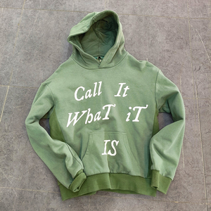 Sweat à capuche unisexe personnalisé avec logo imprimé, en coton épais <span class=keywords><strong>100</strong></span> %, coupe oversize, respirant, en molleton - Product Image 1