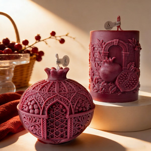 New Year Relief <strong>Pomegranate</strong> Scented <strong>Candle</strong> - Ins Style Festive Atmosphere Creative Home Decor Gift - Product Image 2
