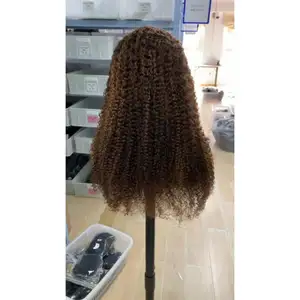Natural Black Kinky Curl Texture Kinky Pattern Very Full Hair Raw Unprocessed Indian Hair 5x5 Transparent Lace Glueless Wig
