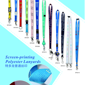 Dây Buộc Nhà Máy Tùy Chỉnh Đầy Đủ Màu Sắc Hai Mặt Lụa Màn Hình In Ấn Cổ ID Chủ Thẻ Dây Buộc Cho Quà Tặng Khuyến Mãi - Product Image 1