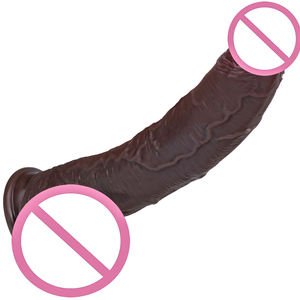 Delove Riesige schwarze Penis Mastur batoren Sexspielzeug Adult Produkt Weibliche flüssige Silikon Gummi Dick Realistische große Dildo für Frauen Männer - Product Image 1