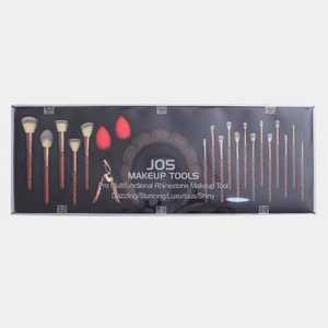 Set di Pennelli da Trucco da 23 Pezzi con Polvere di Cristallo Fascia con Diamanti Piegaciglia Strumenti Multiuso per il Viso Cofanetto Regalo di Pennelli per il Trucco - Product Image 3