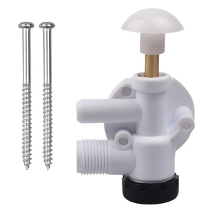 DometicSealand Water Valve WVK02-WH Plastic RV Toilet Repair Kit With Screws And <b>Washers</b> - Product Image 5
