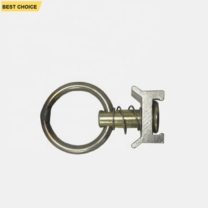 GL-19123 Cargo Charge Anneaux <span class=keywords><strong>Arrimage</strong></span> <span class=keywords><strong>Rail</strong></span> Goujon Unique avec En Acier Inoxydable Anneau Rond - Product Image 2