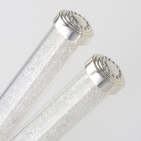 Couteau à gâteau et spatule de luxe léger avec manche en cristal, outil de découpe pour gâteaux d'anniversaire et de mariage
