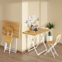 Bureau d'ordinateur pliable simple, bureau de maison ou de bureau avec pieds en forme de X, table d'écriture portable pour petits espaces, salle d'étude, chambre à coucher