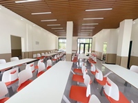 Meubles de restaurant personnalisés GUANGWEI, table et chaises de cantine scolaire modernes pour 4 personnes, pour le personnel et les étudiants
