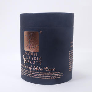 Confezione Personalizzata di Lusso in Tubo di Carta Nera, Scatola Cilindrica in Cartone con Stampa in Lamina per Cosmetici, Cura della Pelle, Oli Essenziali - Product Image 6