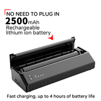Mesin Printer tato Bluetooth P8008, mesin Printer tato stensil mesin penyalin portabel