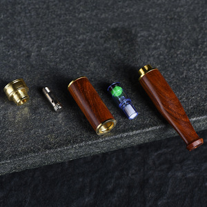 Porte-cigarette en bois de rose Sea Willow avec filtre remplaçable, double usage (épais et fin), recyclable, <span class=keywords><strong>spirale</strong></span>, pour homme - Product Image 3