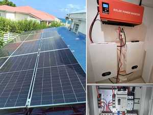 Premium Monocrystalline Silicon Flexible Foldable Grid <b>Solar</b> <b>Kit</b> PWM Controller No Battery Required for Farms Workshops - Product Image 5