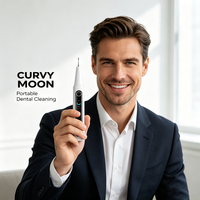 CURVY MOON Détartreur dentaire électrique ultrasonique visuel avec écran couleur étanche pour l'élimination du tartre et de la plaque dentaire