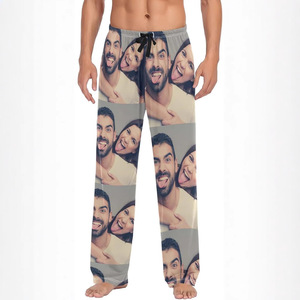 Estilo Europeo Americano transfronterizo para <span class=keywords><strong>Amazon</strong></span> 3D Digital impreso Casual pantalones de <span class=keywords><strong>pijama</strong></span> sueltos pantalones de tiro medio de punto - Product Image 4