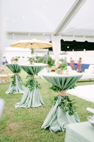 Nappe haute personnalisée de qualité supérieure, nappe de cocktail à nouer, nappe de cocktail longue jusqu'au sol pour la décoration de fêtes et de mariages