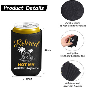 Support isotherme de luxe en néoprène pour canettes de 12oz et 16oz, avec logo personnalisé par sublimation – Offre promotionnelle - Product Image 2
