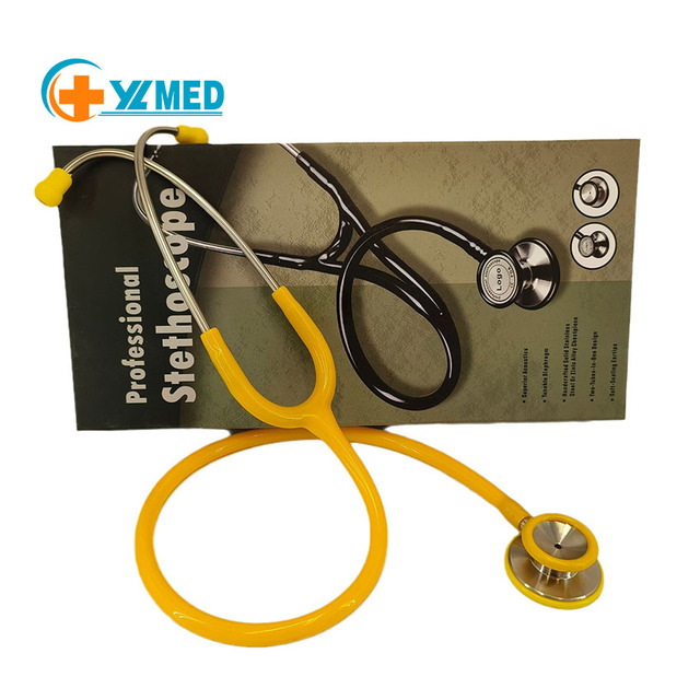 Plastic Zinc Alloy Double-sided Stethoscope for Medical Teaching and Diagnostic Use for Students and Hospital Clinics CE/ISO