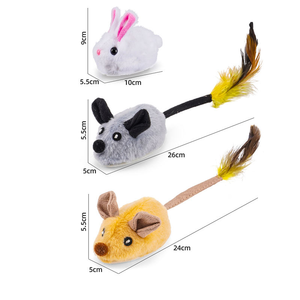 Jouet en peluche pour chat, souris électrique sans fil de simulation, jouet interactif amusant pour animaux de compagnie, jouet de chasse pour chat - Product Image 2
