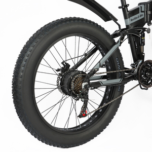 Bicicleta Eléctrica Plegable de 26 Pulgadas con Llantas Gruesas, Motor sin Escobillas de 48V 500W, Batería Oculta, Largo Alcance, Bicicleta Eléctrica de Montaña para Adultos - Product Image 4