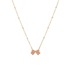 Ensemble de bijoux en acier inoxydable pour enfants HWASAN, bracelet et collier à fleurs colorées et mignonnes pour petites filles, vente en gros - Product Image 5
