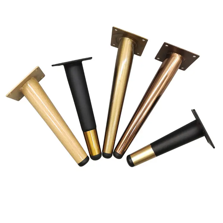 Винтажная мебель среднего века, современная металлическая, золотая, латунная, коническая мебель, шкаф, стол, диван, ножки